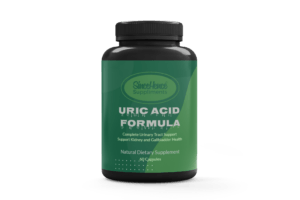 Uric Acid Formula supplement bottle for kidney and gallbladder support.